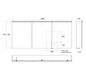 EMCO Aufputz-Lichtspiegelschrank pure 2 Classic 1600x729mm, mit LED-Aufsatzleuchte, 3-türig, Aluminium