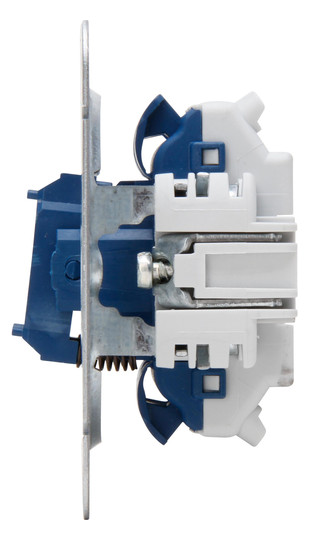 Kopp UP Serientaster Sockel aluminium 