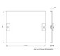 Schrank-Frontplatte 4HE B250xH200mm ST pulverbesch