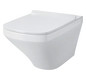 Duravit WC-Sitz DuraStyle ohne Absenkautomatik, Scharniere Edelstahl, weiß