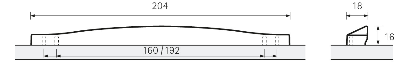 Vermaßte Strichzeichnung