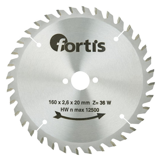 fortis-HW-Kreissägeblatt 160x2,8x20 mm, 36Z