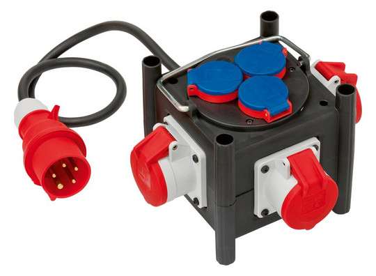 BRENNENSTUHL-Kompakt-Gummi-Stromverteiler BSV 3LS E/16 -...