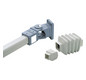 Tragarm-Komponente 148x148x210mm Metall gr RAL7040