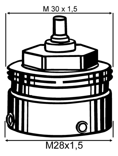 Heimeier Adapter auf SAR/Comap-Ventilunterteil