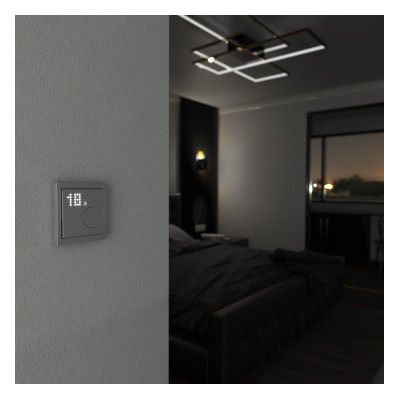 Raumtemperaturregler Zigbee edst mt Bedienelement Mit Vor-Ort Bedienung