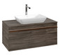 V&B Waschtisch-Unterschrank Venticello 95,7x43,6x50,2cm, Waschtisch mittig, Griff Copper, stone oak