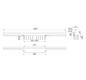Dallmer Duschrinne CeraWall Individual N 1300 mm, Naturstein