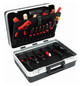 Werkzeugkoffer Elektro 23tlg 4Zangen 1Hammer Sägen 2xKabSchneid 2xPH 2xPZ
