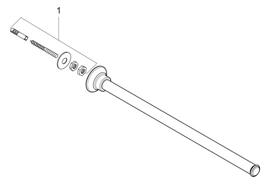 hansgrohe Handtuchhalter Axor Montreux 433mm, feststehend, Metall 