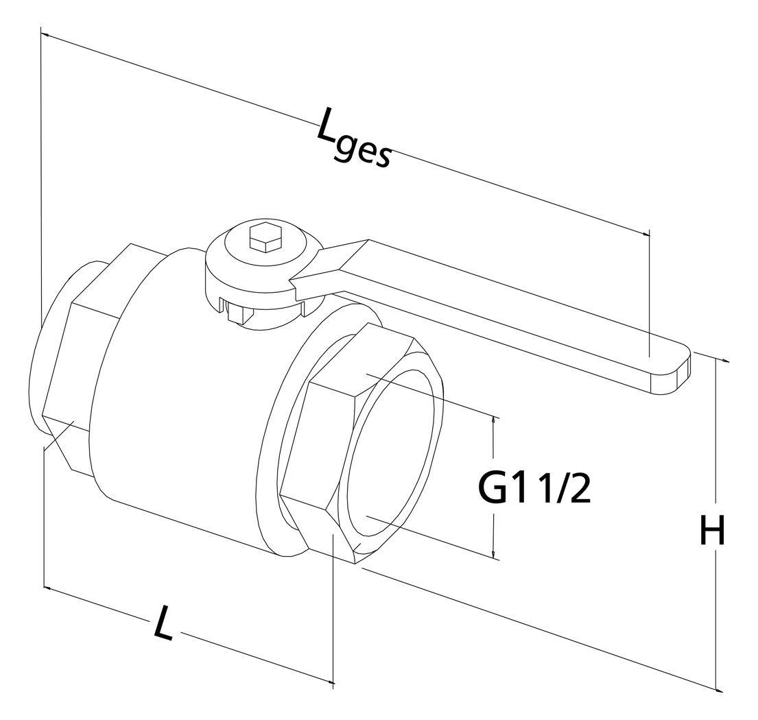 Roth Kugelhahnset 1 1/2"