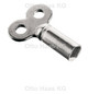 HAAS Heizkörper-Entlüftungsschlüssel verzinkt, lange Ausführung, Gesamt: 34 mm, Schaft 20 mm, Einstecktiefe: 10 mm