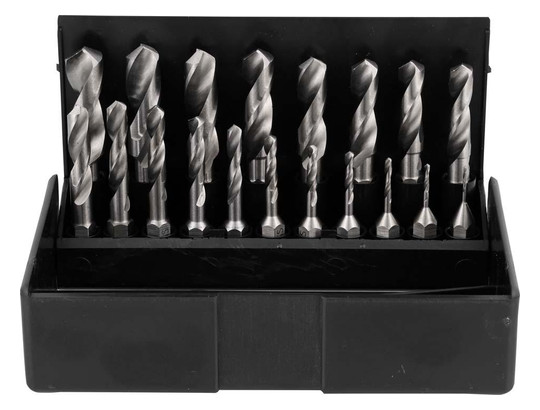VÖLKEL-Spiralbohrer-Bit-Satz, HSS - 19-teilig,  1-10mm