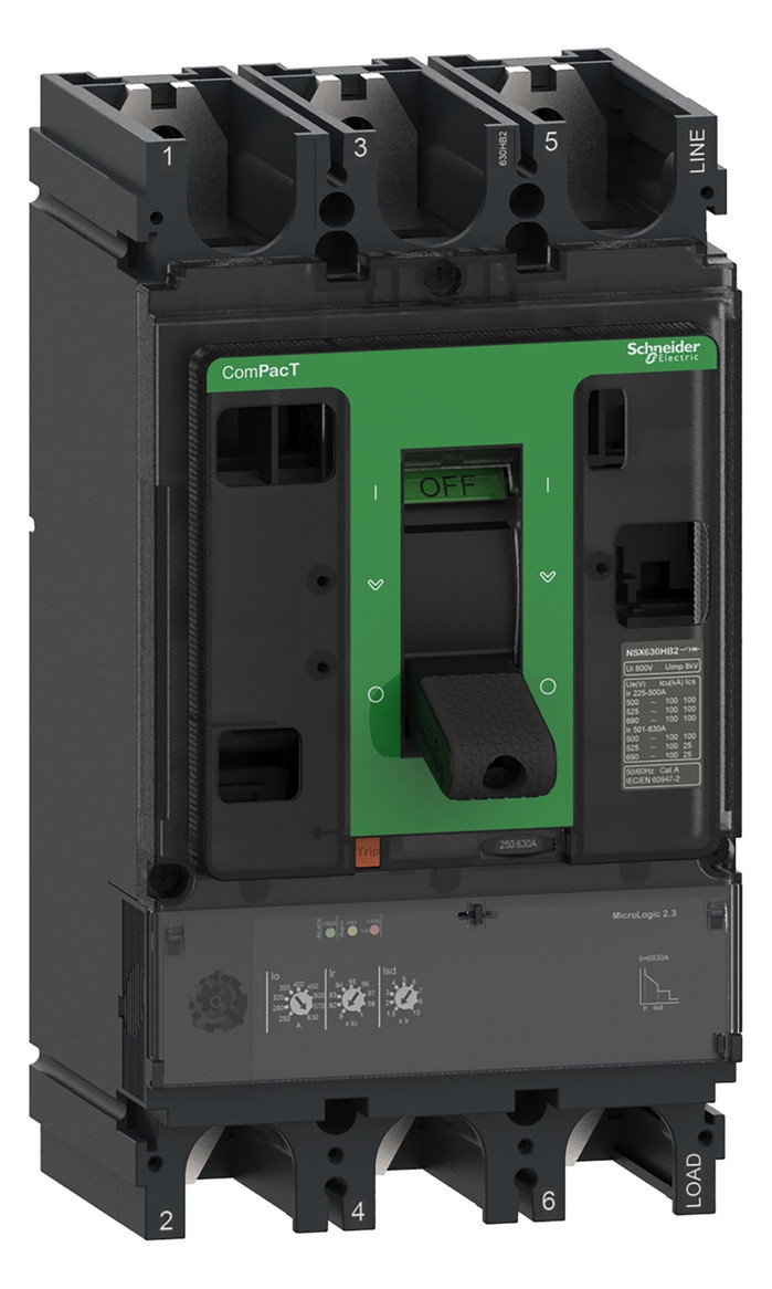 Leistungsschalter 400A 3p 100-400A/In Motorantrieb optional IP30 Festeinbau