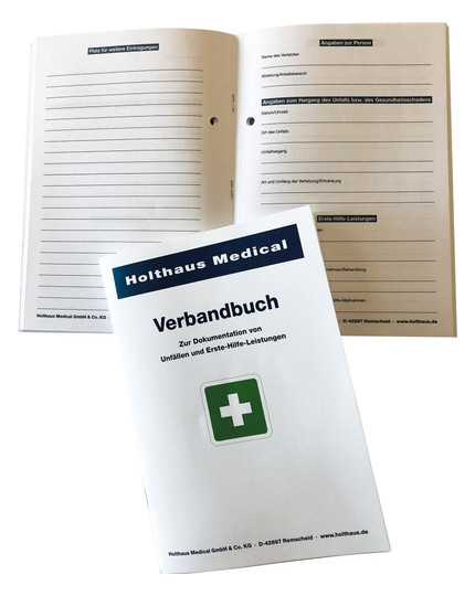Holthaus Medical-Verbandbuch, grün, DIN A5