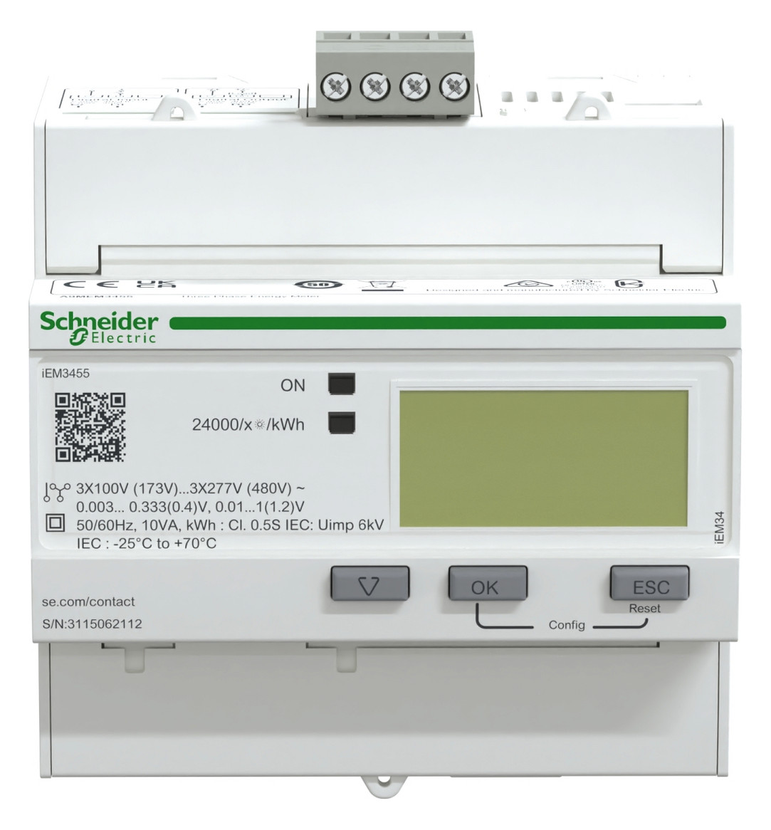 Messwandlerzähler Vierlei elektr digi B Modbus 100V/N-L 173-480V/L-L Multitarif