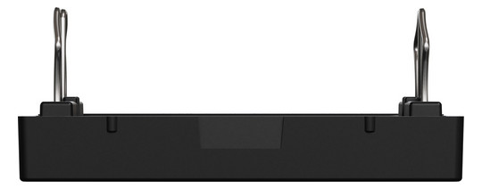Zentralplatte USB sw einrasten m.Aufdr m.Beschr.Feld
