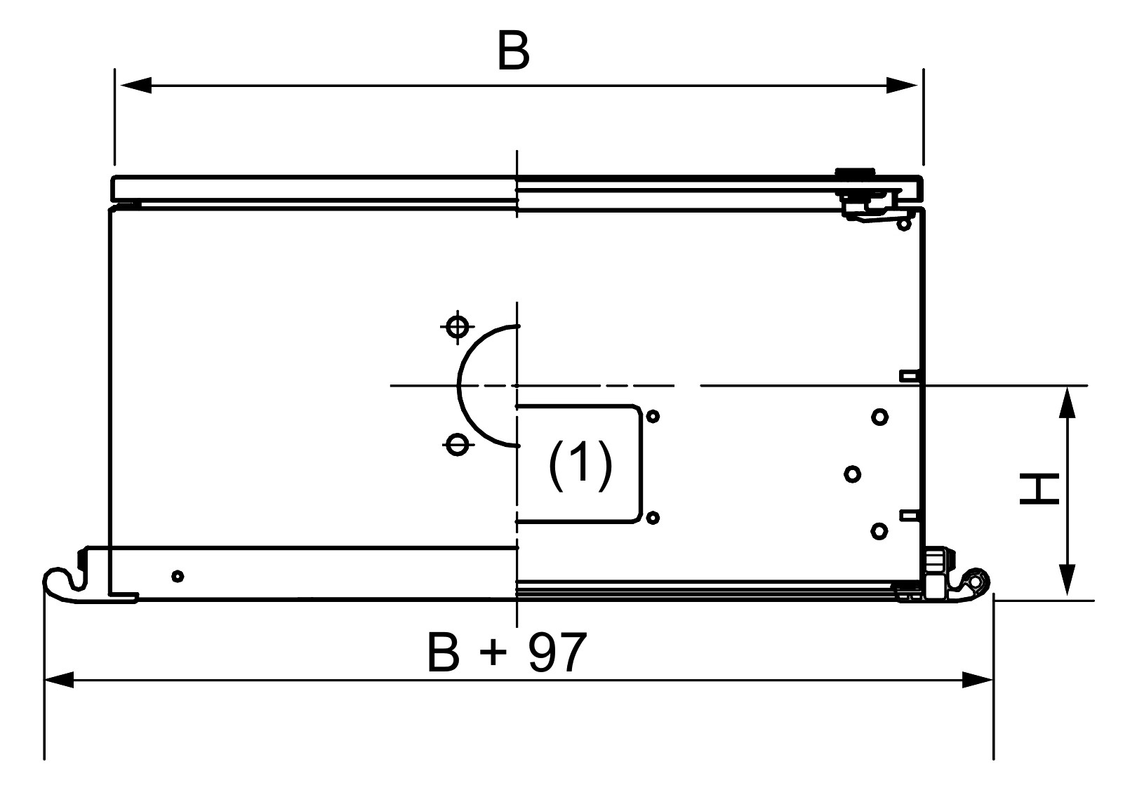 Bediengehäuse ST IP54 500x500x250mm RAL7035 pulverbesch