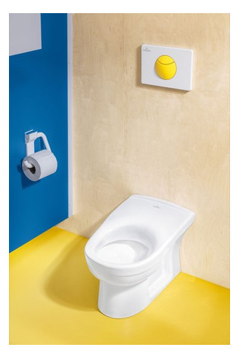 V&B WC-Betätigungsplatte E100 20,5x14,5x2,2cm, Kunststoff, für Kinder, sunshine yellow