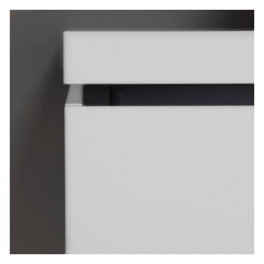 Duravit Waschtisch-Unterschrank Compact L-Cube 102 x 47,7 cm, eiche schwarz, für Konsole, 2 Schubkästen
