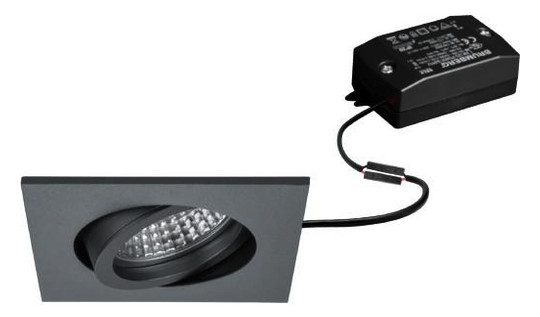 LED-Einbaustrahler 6W 3000K 730lm Konv ti mt 1LED Alu IP20 titan Steck Ø/EB68mm