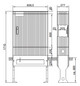 Standgehäuse GFK IP44 B839xH1710xT277mm ET277mm geschl