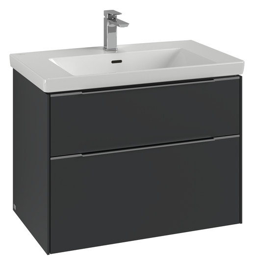 V&B Waschtisch-Unterschrank Subway 3.0 77,2x57,6x47,8cm, ohne LED/Griff monochrom, cashmere grey