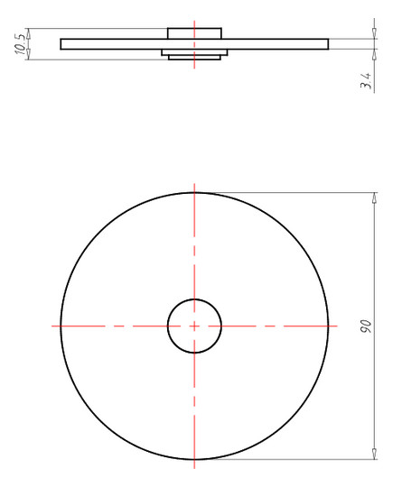 Schraubdeckel Kst hfr Ø90mm rnd Schraubdeckel