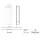 V&B Spiegelregal Subway 3.0 45x170x30cm, mit Regal rechts, volcano black