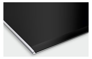 Glaskeramikfeld autark Alu Zweikreisz 306x527mm