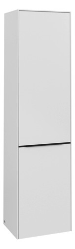 V&B Hochschrank Subway 3.0 40x171x36,2cm, Schanier links/Griff Volcano black, pure white