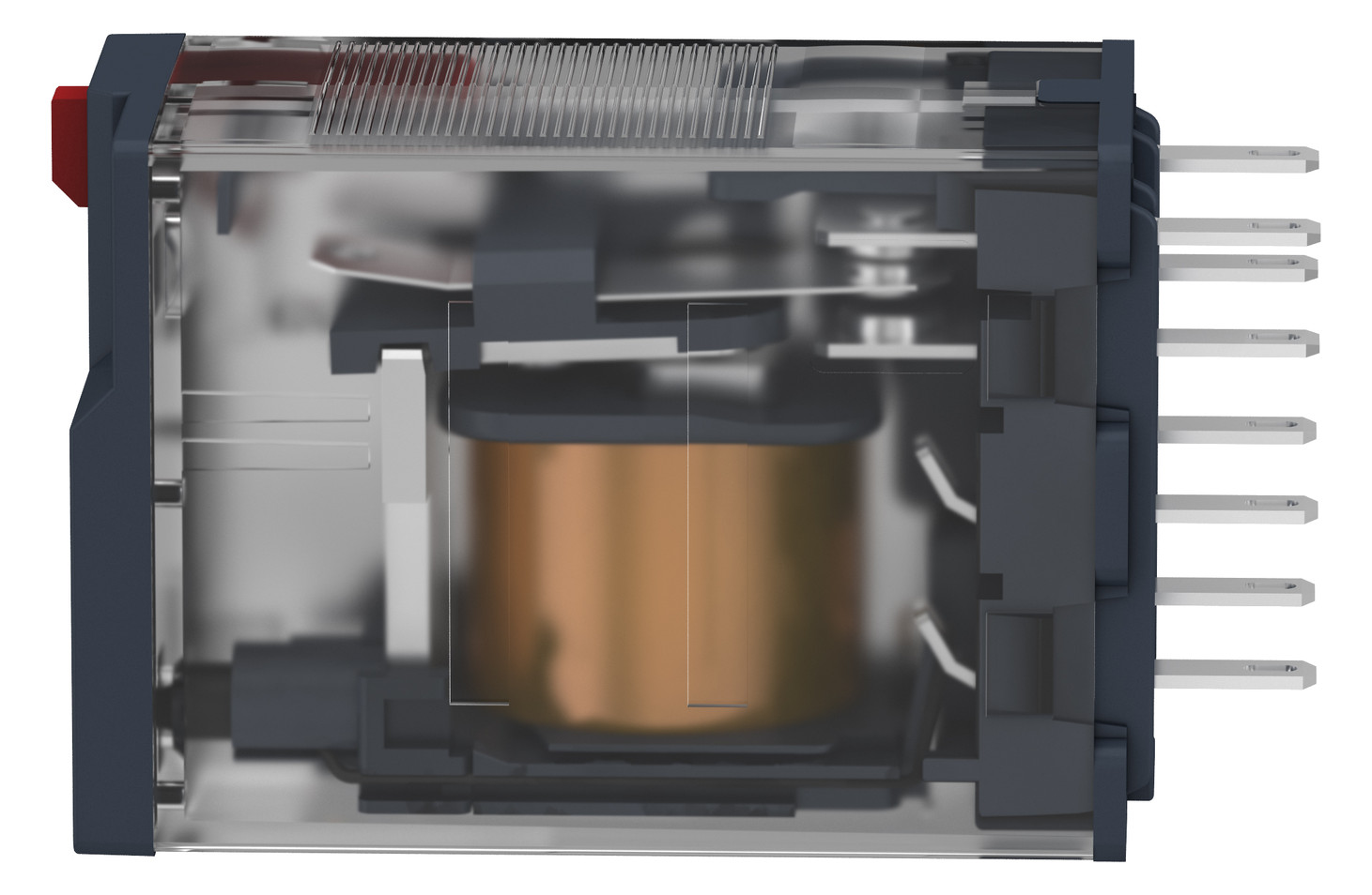 Schaltrelais 240V/AC 4W IP40 21x27x55mm Steckanschl