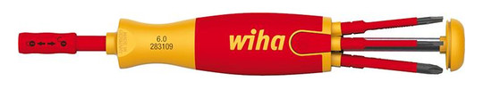 Wiha-VDE-Schraubendreher mit Wechselklingen-Magazin...