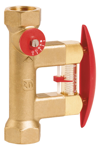 TACONOVA Abgleichventil-Set TacoSetter 1 1/4"IGx1 1/4" IG, 20-70 l/min, Messing