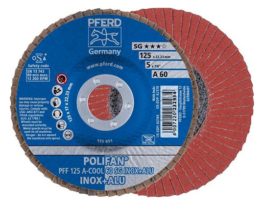 PFERD-POLIFAN-Fächerschleifscheibe, gerade SG A-COOL...