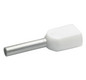ZW-Aderendhülse 0,5qmm 8mm isol PP ws Cu Polypropylen (PP) verzinnt