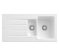 V&B Spüle Architectura 60 XR mit Ablaufgarnitur, rund mit Handbetätigung, stone white CeramicPlus
