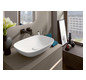 V&B Waschtischunterschrank Collaro 80x54,8x50cm, Waschtisch mittig, LED-Beleuchtung 5,7 W, truffle grey