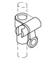 HEWI Brausehalter 108x93mm, reinweiß, felsgrau