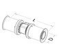 Roth Kupplung RIS 32 x 32 mm, PPSU