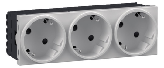 Hager Steckdose 3-fach SCHUKO GS30229016 