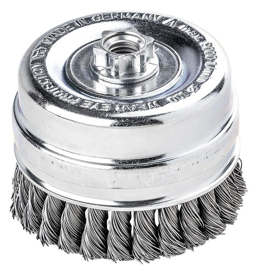 LESSMANN-Topfbürste, Stahldraht gezopft 0,5mm -...