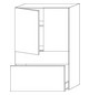 SA Mittelschrank 2morrow (G2276) 1105x700x350 Schwarz-Matt