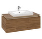 V&B Waschtischunterschrank Legato 100x38x50cm, Waschtisch mittig, Kansas Oak