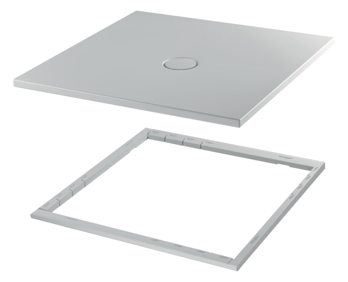Duschfläche BetteFloor 5841 90x75cm, Glasur, Mini-Wannenträger, starwhite Duschfläche BetteFloor 5841 90x75cm, Glasur, Mini-Wannenträger, starwhite