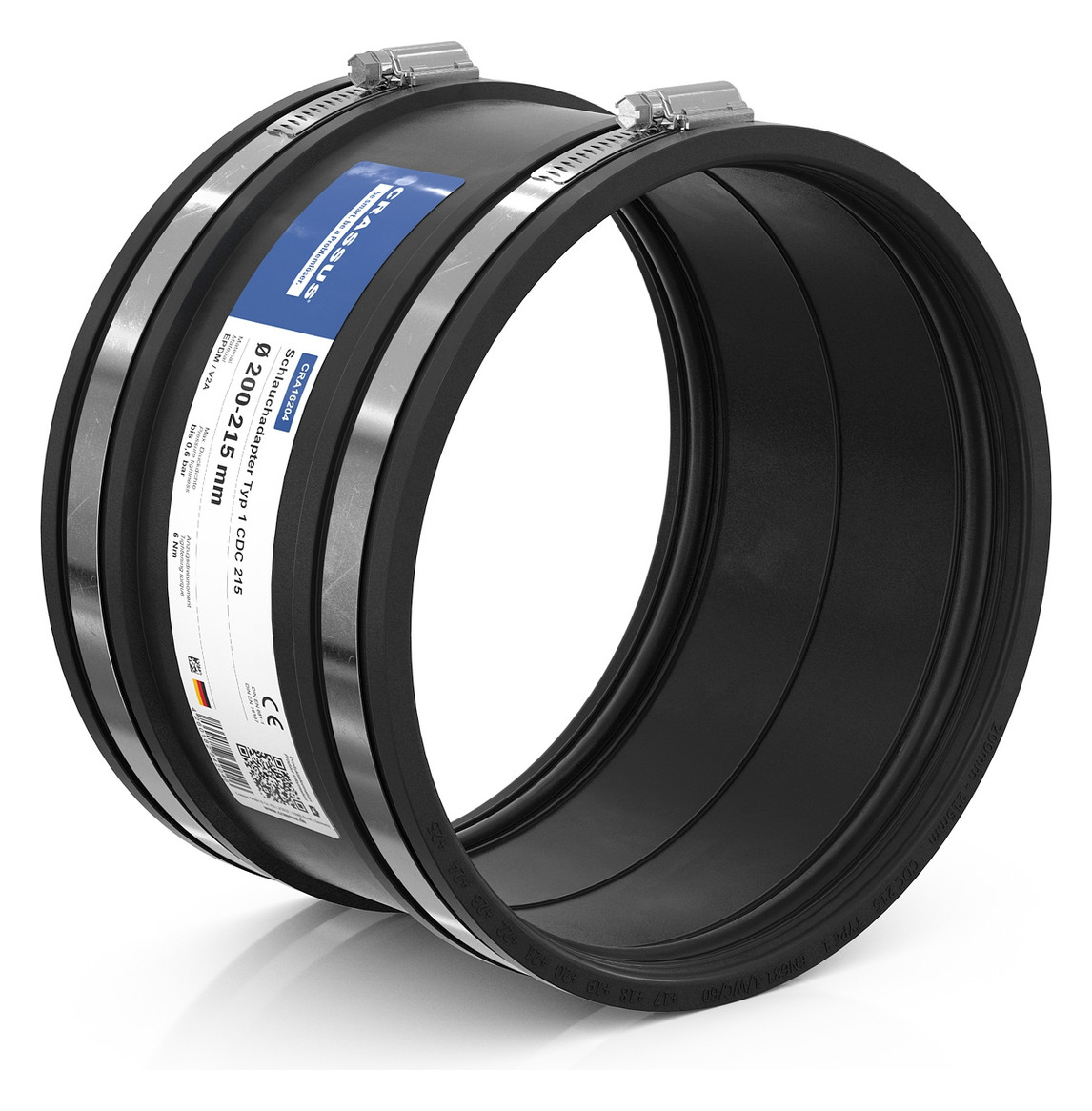 Crassus Schlauchadapter CDC 215, Typ 1, 200-215 mm, 0,6 bar