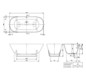 V&B Badewanne Antheus 175x80cm, freistehend, grey