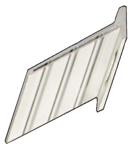 Bild Zaunhalter für ECKELEMENTE SILBER, Set mi t 7 Stück Aluminium hell eloxiert - n.a.-0