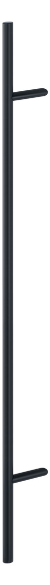 Bild HOPPE Stoßgriff E5012, BA 1.200mm, Breite 109mm, L 1.600mm, Durchmesser 30mm, verdeckt verschraubt, schwarz matt-0