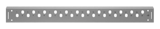 LWL-Frontplatte leer SC-D 1HE max:6f 19Zoll